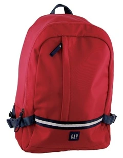 Nylon Travel Backpack in Red