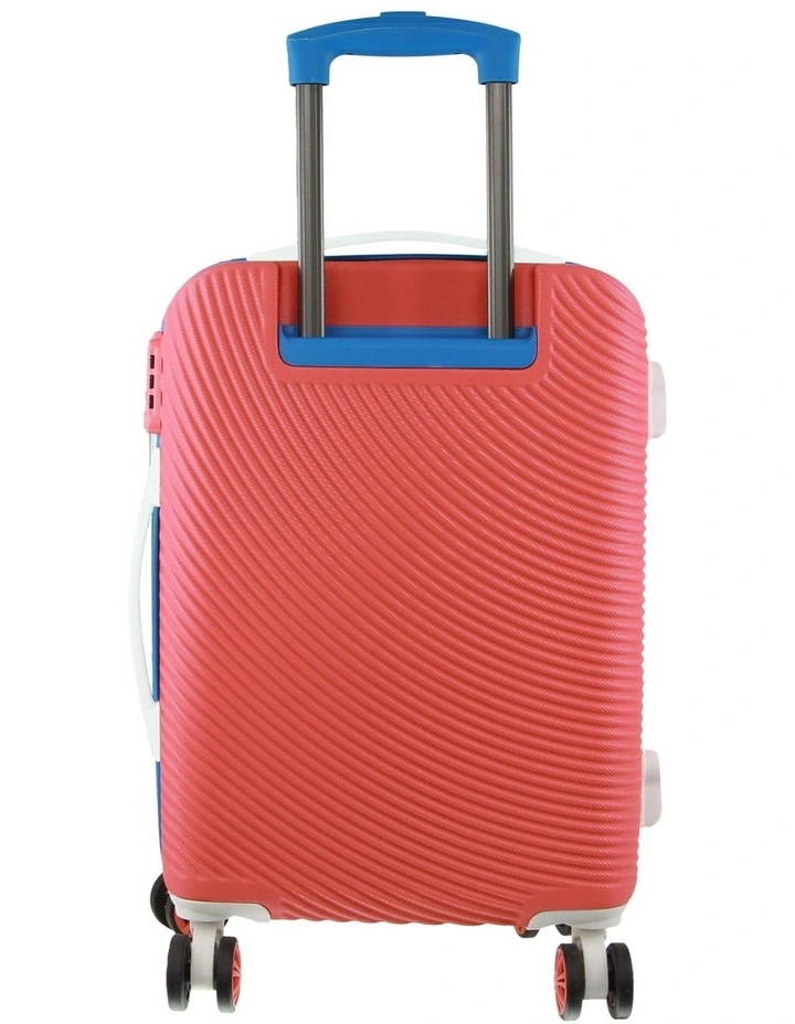 Gap Stripe Hard Shell 56cm Cabin Suitcase In Coral MYER
