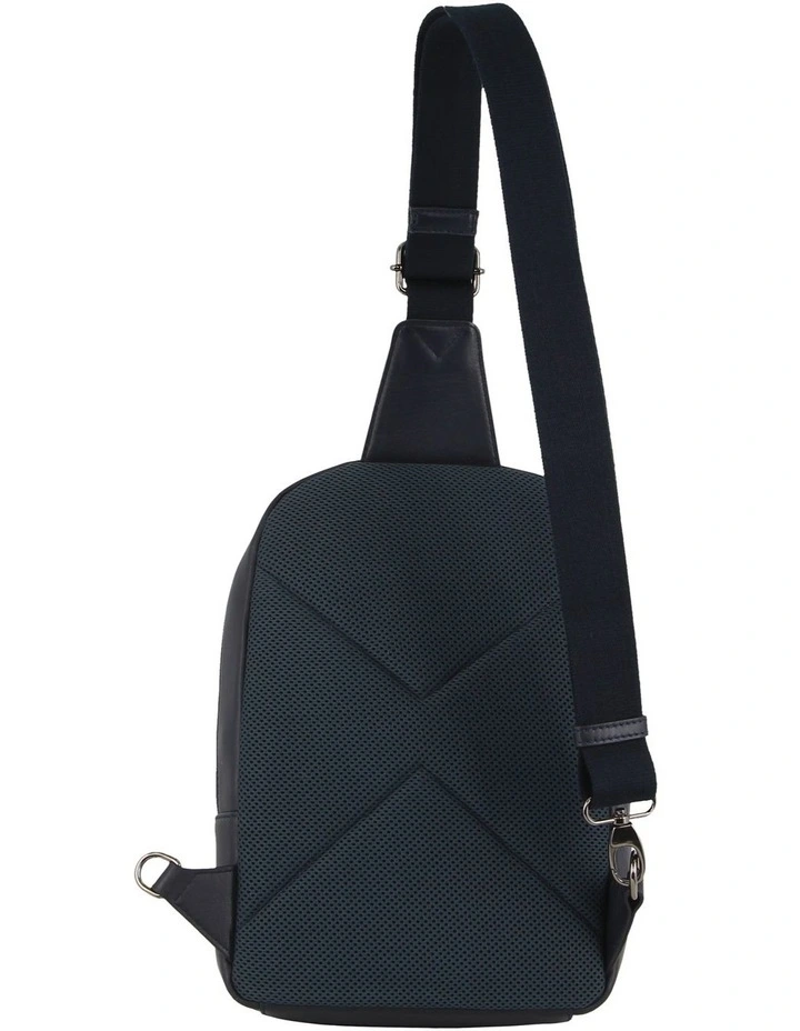Leather Business Laptop Bag in Black image 3
