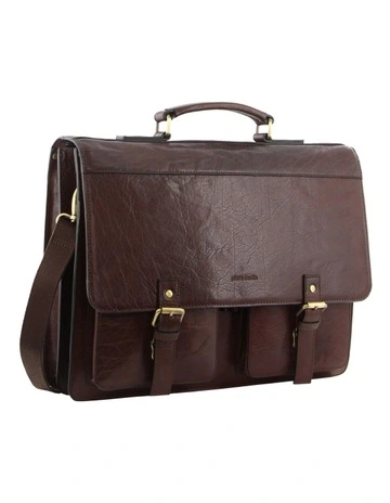 Leather Business/Computer Bag in Brown