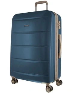 Musee 80cm Large Hard-Shell 2-Tone Suitcase in Blue