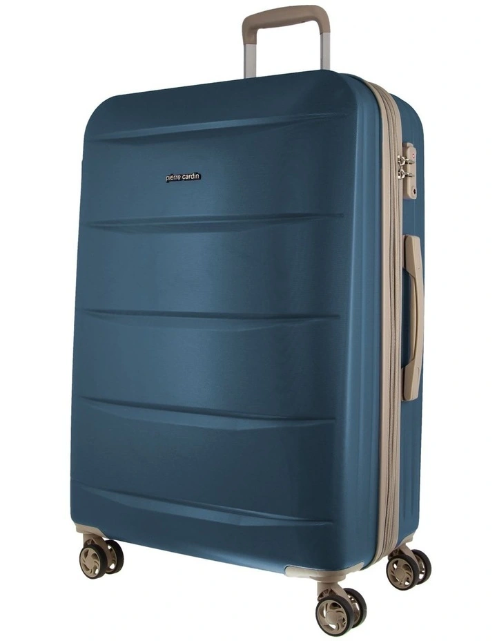 Musee 80cm Large Hard-Shell 2-Tone Suitcase in Blue image 1
