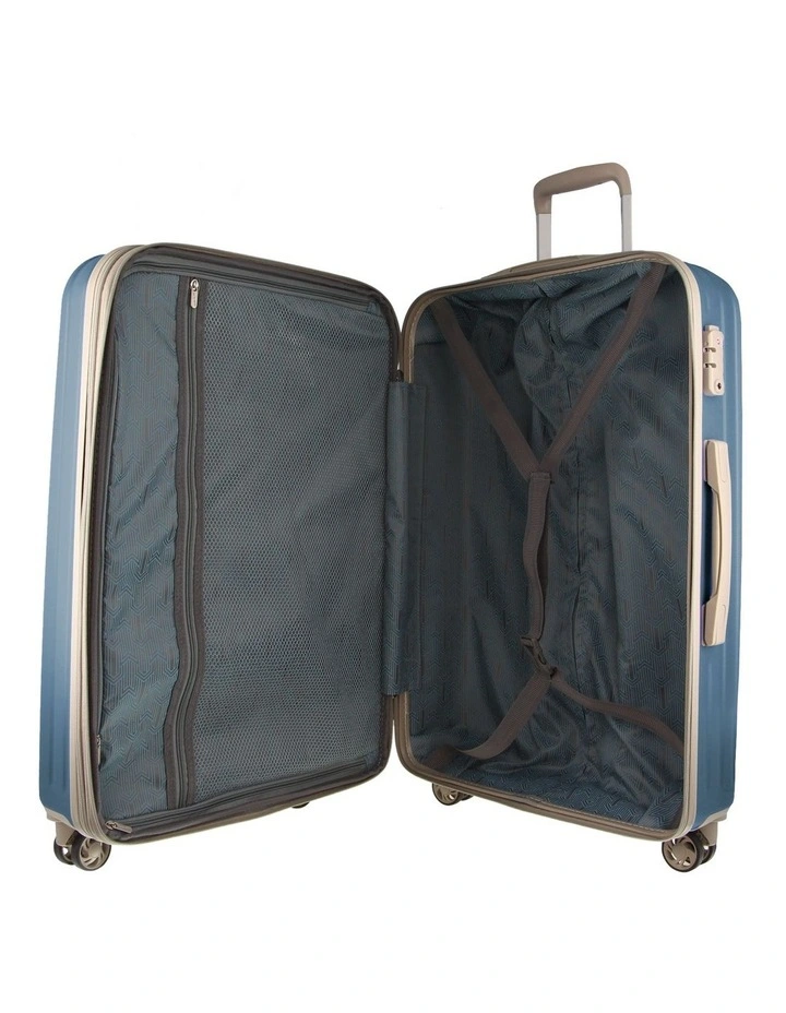 Musee 80cm Large Hard-Shell 2-Tone Suitcase in Blue image 2