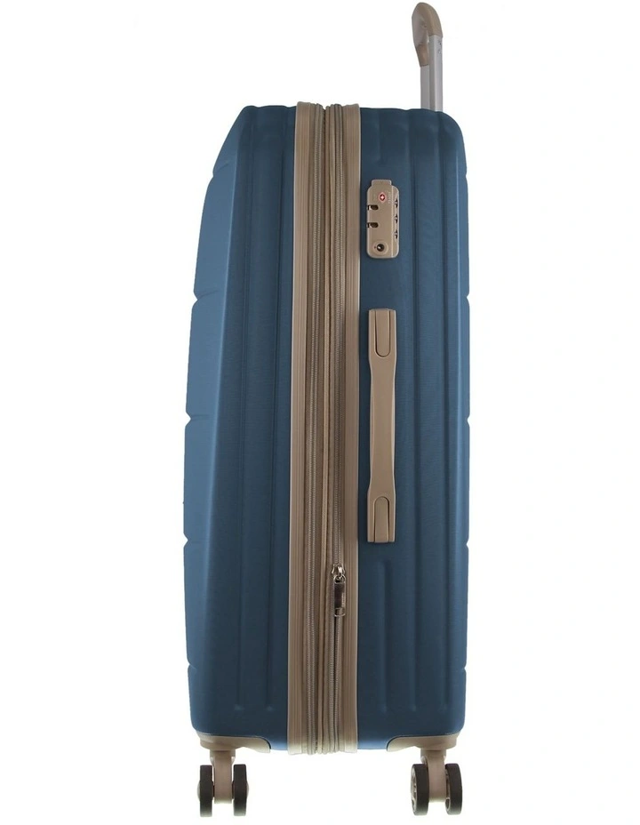 Musee 80cm Large Hard-Shell 2-Tone Suitcase in Blue image 3