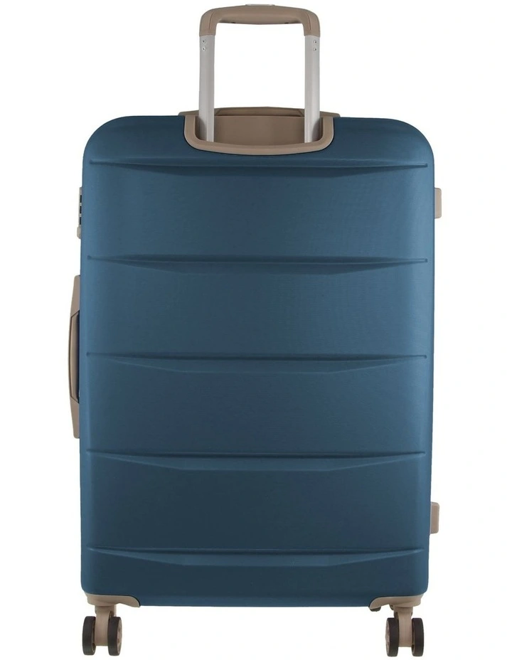Musee 80cm Large Hard-Shell 2-Tone Suitcase in Blue image 4