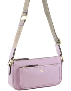 Leather Cross-Body Bag in Black