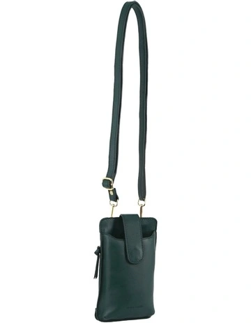 Leather Phone Bag in Zirkon