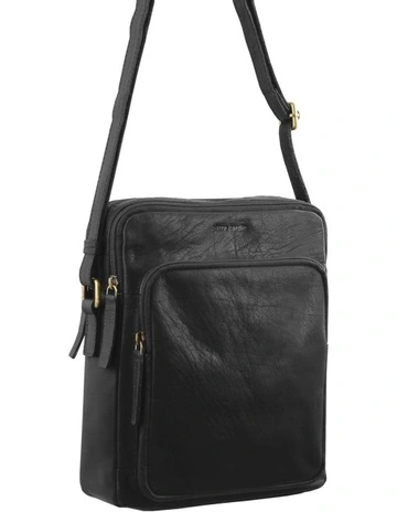 Leather Cross-Body Bag in Black