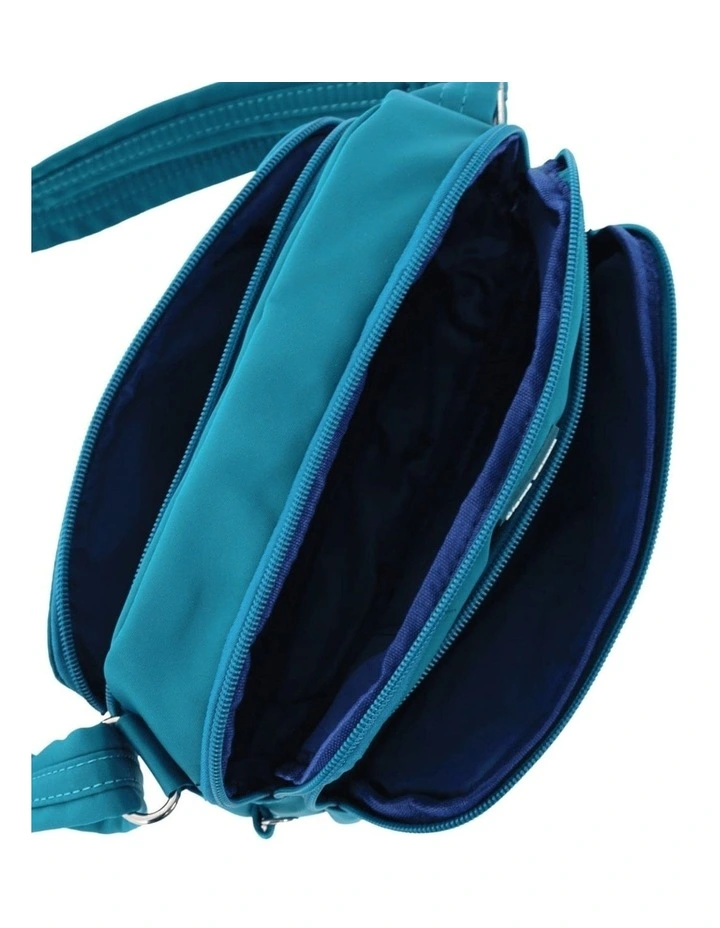 Anti-Theft Cross Body Bag in Turquoise image 3