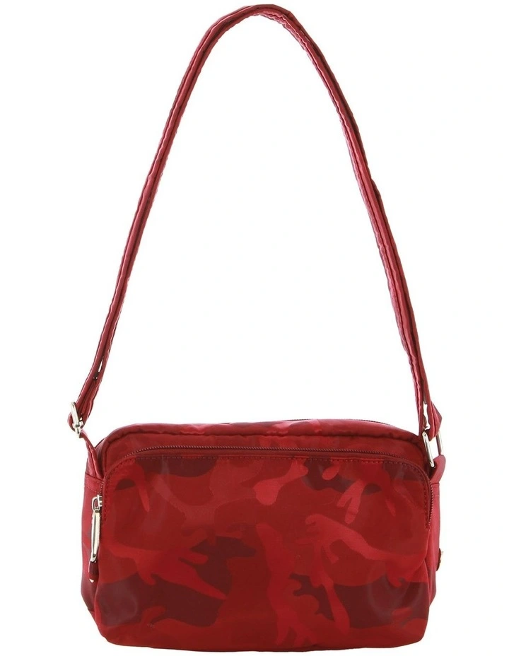 Anti Theft Cross Body Bag in Wine Red image 5