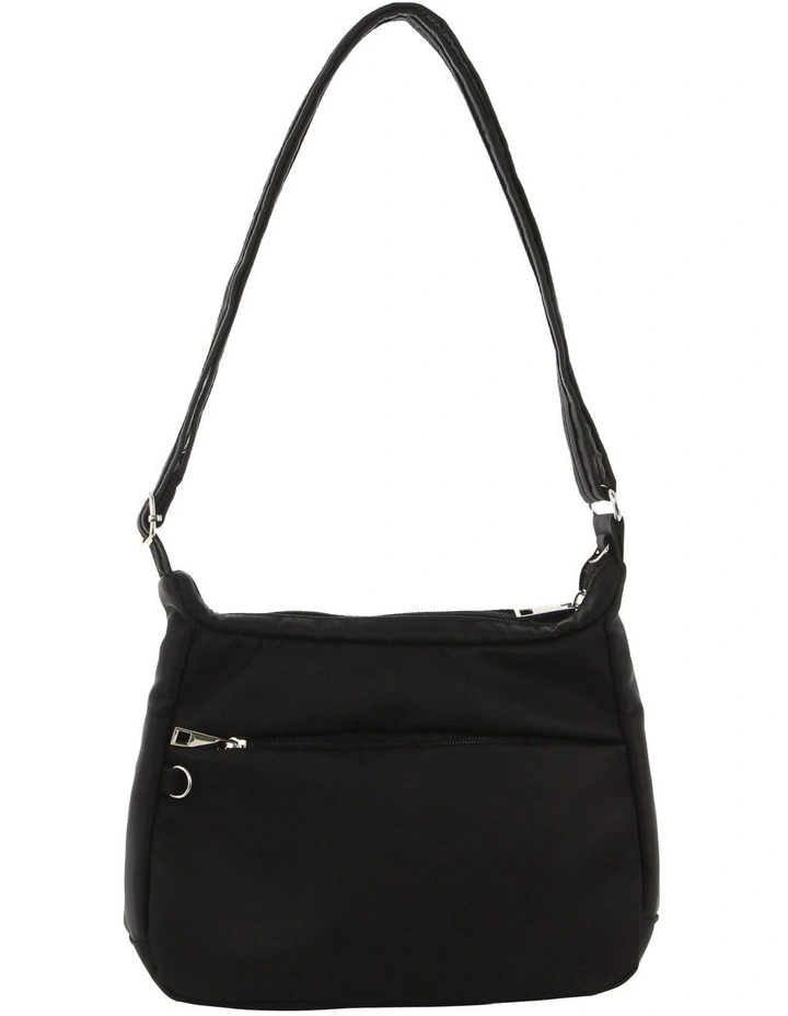 Anti-Theft Cross Body Bag in Black image 4