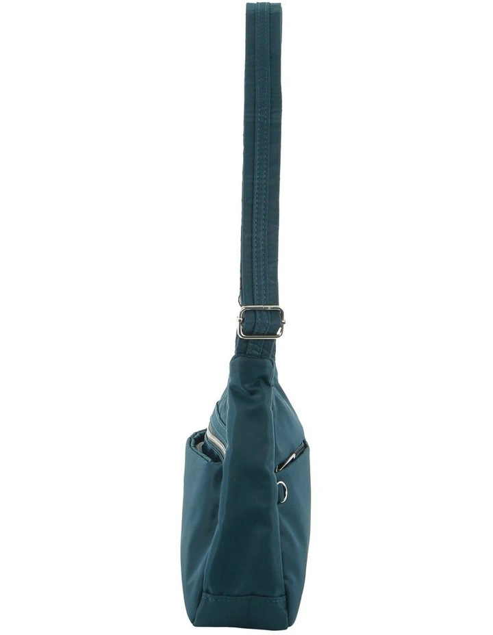 Anti Theft Cross Body Bag in Teal image 3