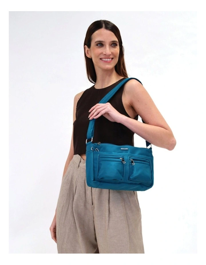 Anti Theft Cross Body Bag in Turquoise image 5