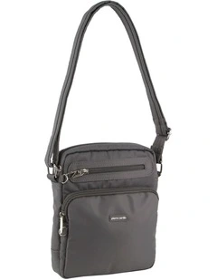 Anti-Theft Cross Body Bag in Grey