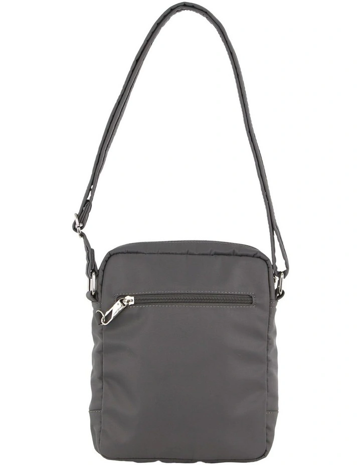 Anti-Theft Cross Body Bag in Grey image 4