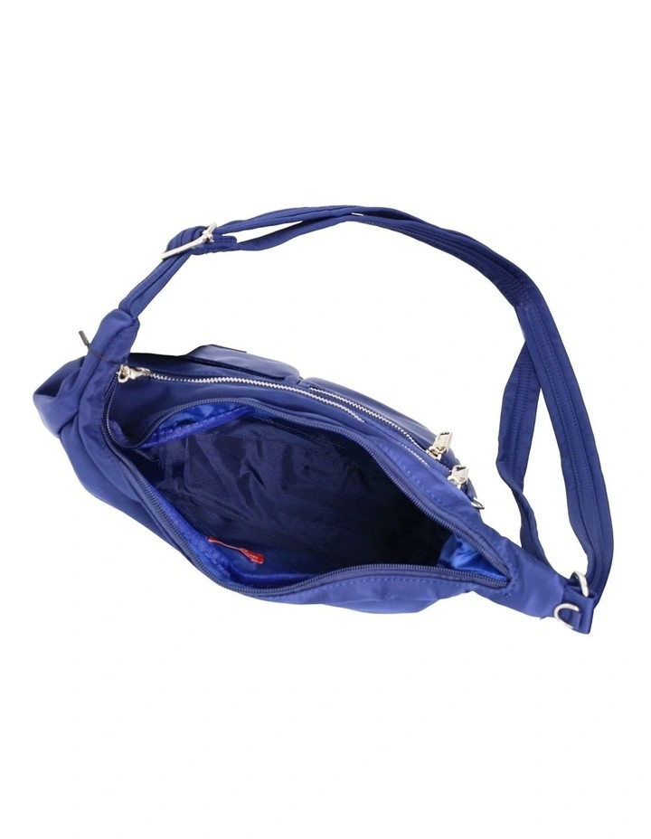 Anti-Theft Cross Body Bag in Navy image 3