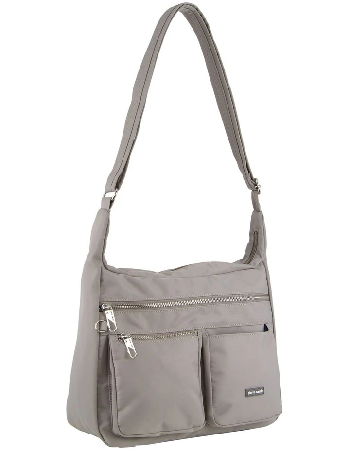 Anti-Theft Cross Body Bag in Taupe image 1