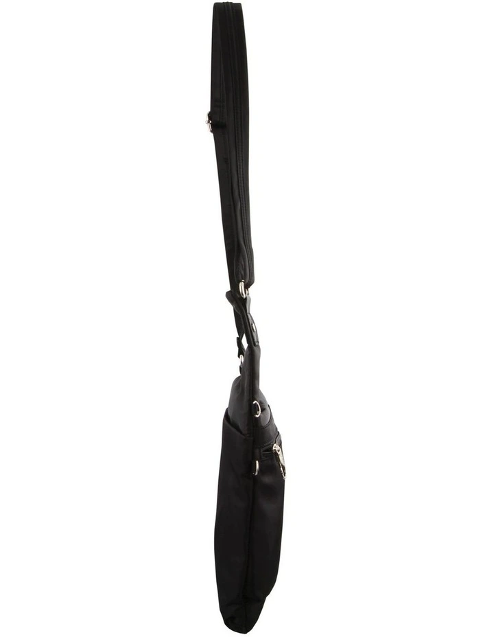 Anti-Theft Cross Body Bag in Black image 3