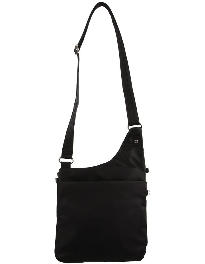 Anti-Theft Cross Body Bag in Black image 4