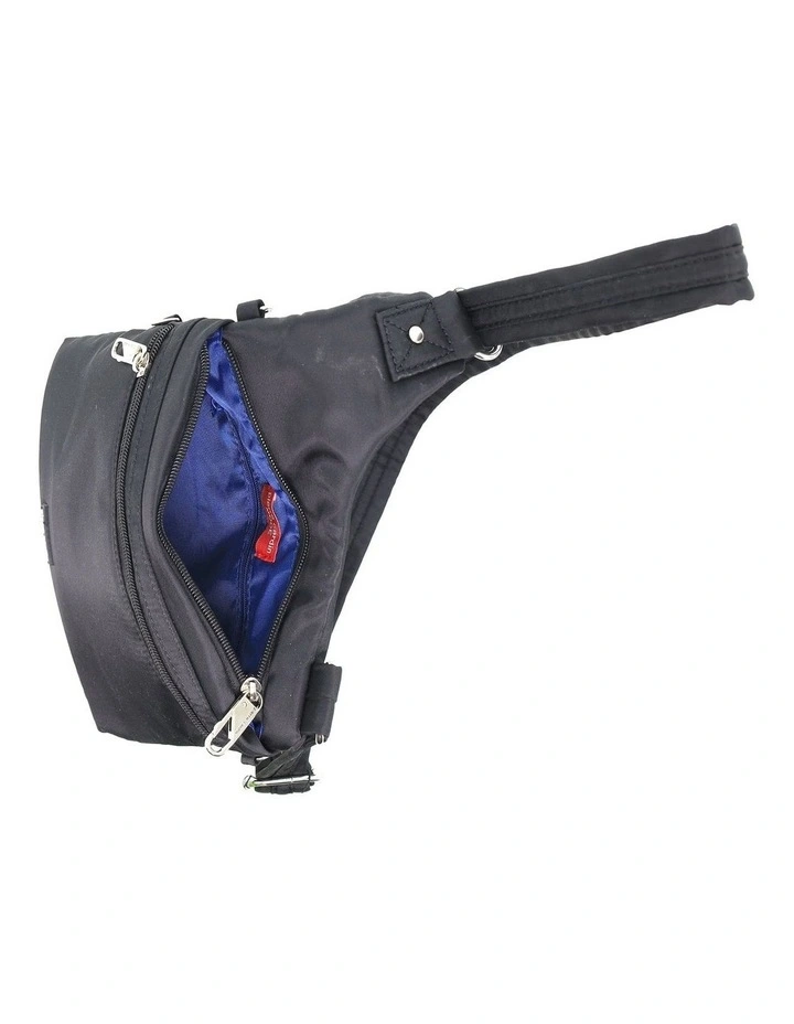 Anti-Theft Cross Body Bag in Black image 5