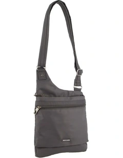 Anti-Theft Cross Body Bag in Grey