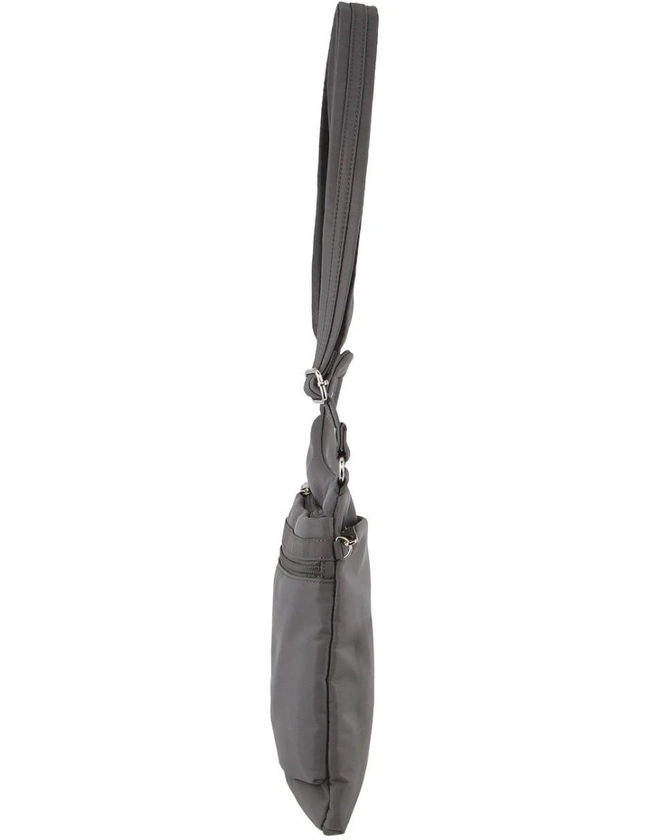 Anti-Theft Cross Body Bag in Grey image 3