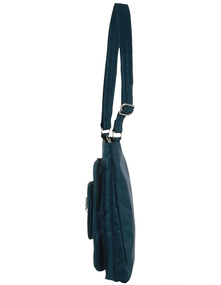 Anti-Theft Cross Body Bag in Teal image 3