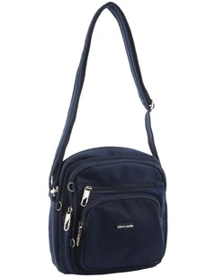 Anti-Theft Cross Body Bag in Navy