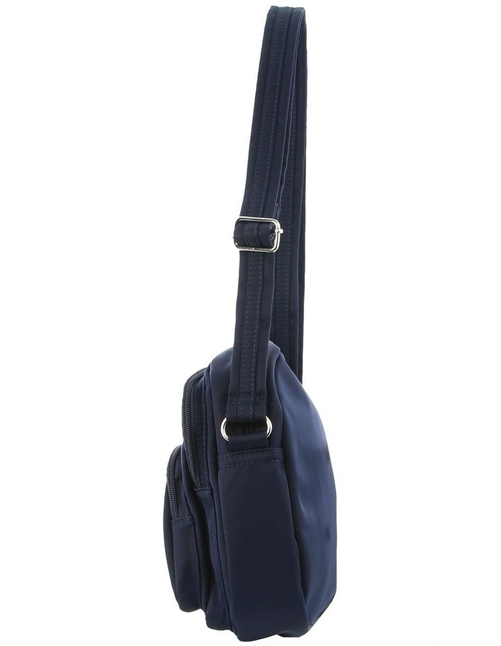 Anti-Theft Cross Body Bag in Navy image 3