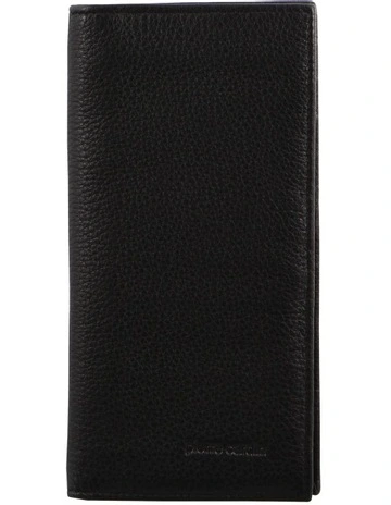 Italian Leather Suit Wallet in Black