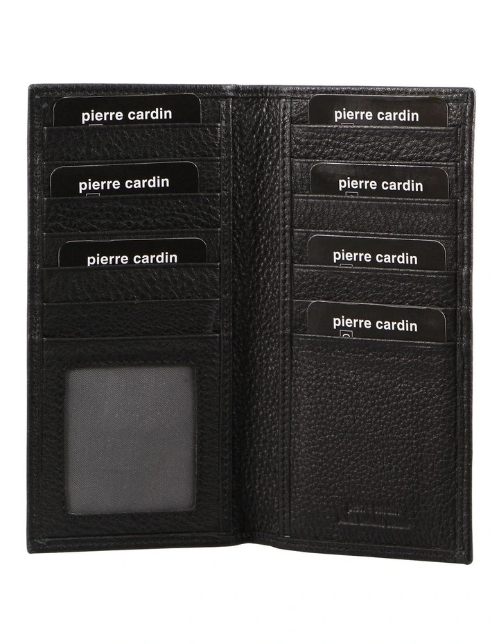 Italian Leather Suit Wallet in Black image 3