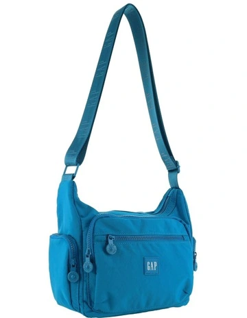 Nylon Multi Cross-Body Bag in Blue