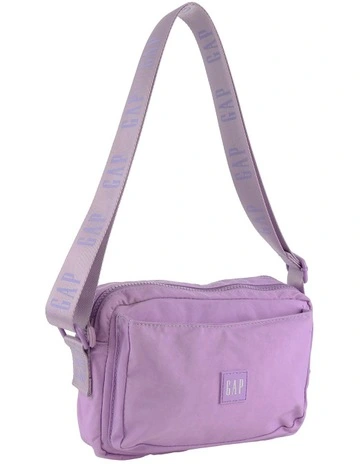 Nylon Cross-Body Bag in Purple