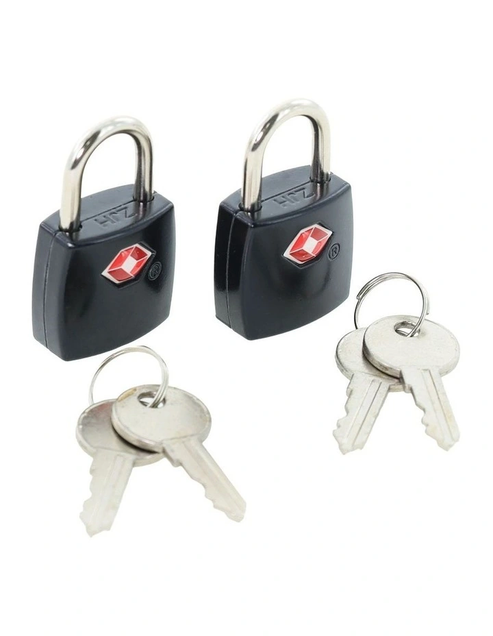 Travel TSA Combination Lock 2 Pack in Black image 1