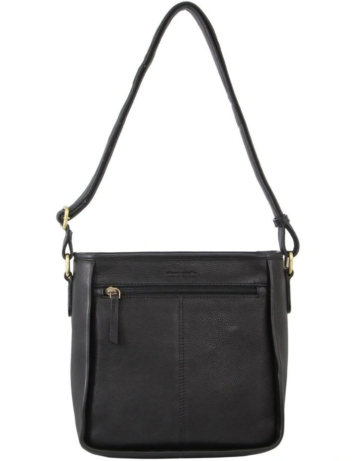 PIERRE CARDIN Woven Leather CrossBody Bag in Black MYER