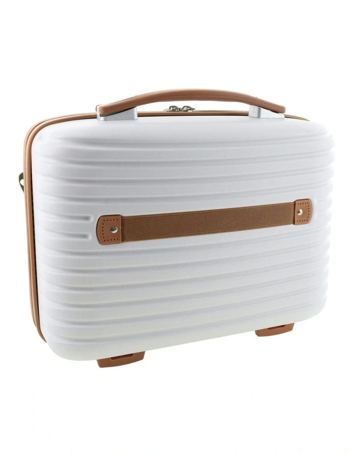 Classique Hard Shell Beauty Case in White image 3