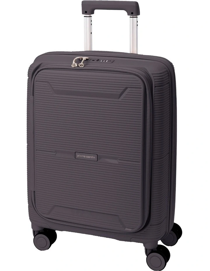 Luxe Cabin Hard 54cm Shell Suitcase in Graphite image 1