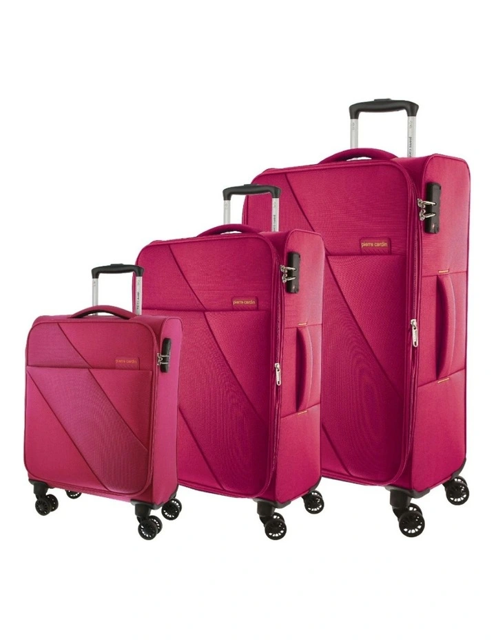 Vivant 3 Piece Luggage Set in Pink image 1