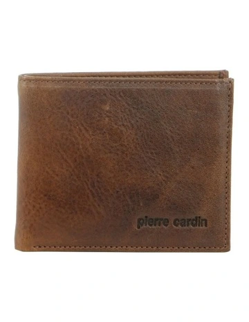 Italian Leather Bi-Fold Wallet in Cognac