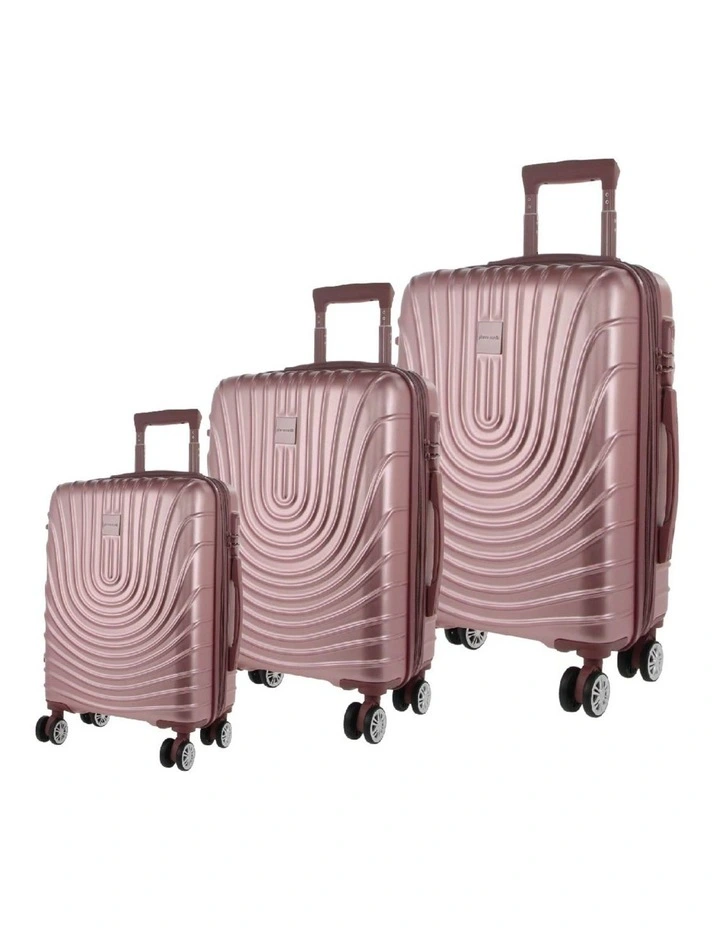 Dawn Hard Shell Luggage Set 3-Piece in Rose image 1