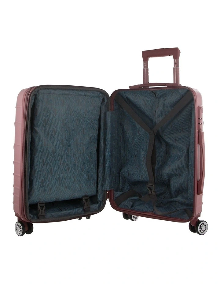 Dawn Hard Shell Luggage Set 3-Piece in Rose image 4