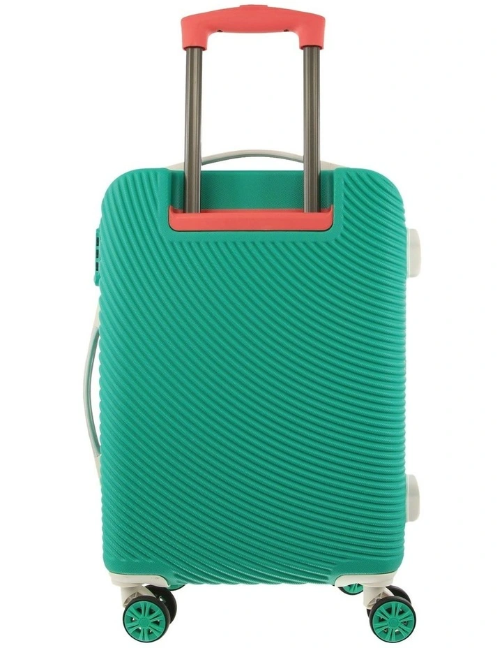 GAP Stripe CABIN Hard Shell with Mini Beauty Case Set Assorted Leather Tag in Turquoise image 5