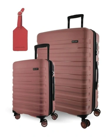Grande Hard Shell Large and Cabin 2-Piece Set + Luggage Tag in Rose