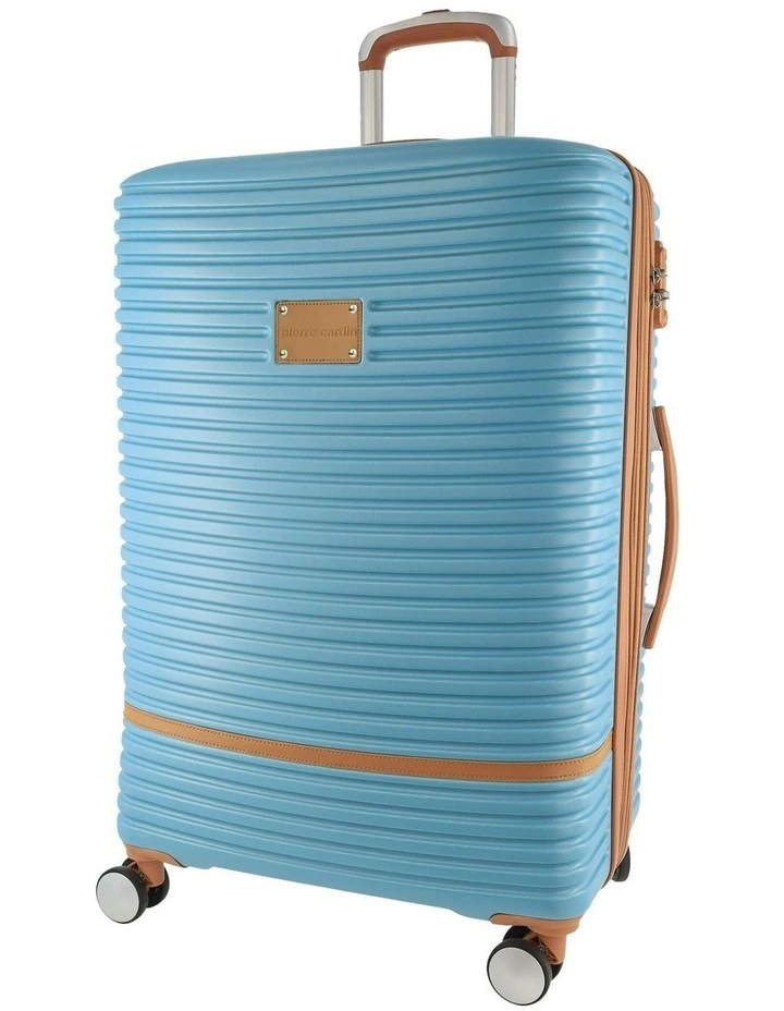 Hard Shell Classique Medium Suitcase with Mini Beauty Case Set in Blue image 2