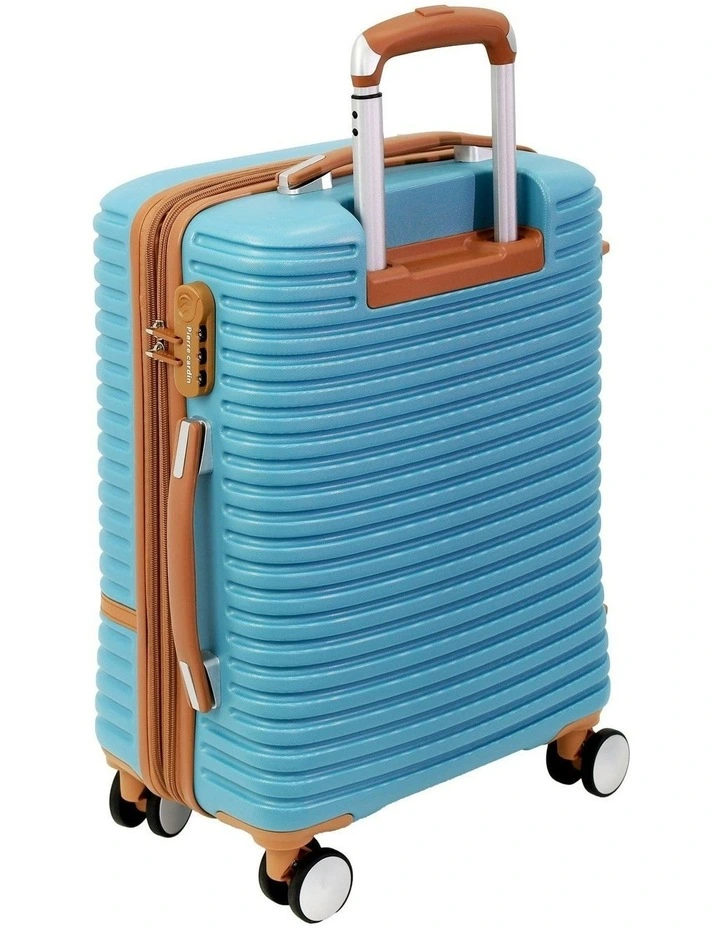 Classique Cabin Hard Shell with Mini Beauty Case Set + Assorted Leather Tag in Blue image 4