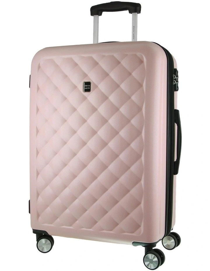 Metro Large Hard Shell with Mini Beauty Case Set + Assorted Leather Tag in Rose image 2