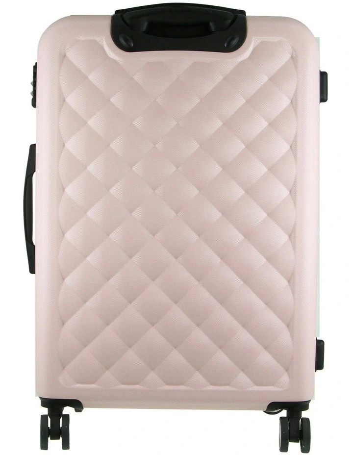 Metro Large Hard Shell with Mini Beauty Case Set + Assorted Leather Tag in Rose image 4