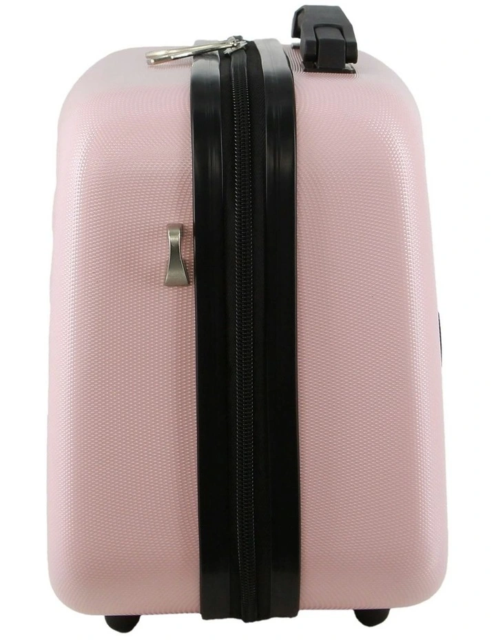 Metro Large Hard Shell with Mini Beauty Case Set + Assorted Leather Tag in Rose image 6