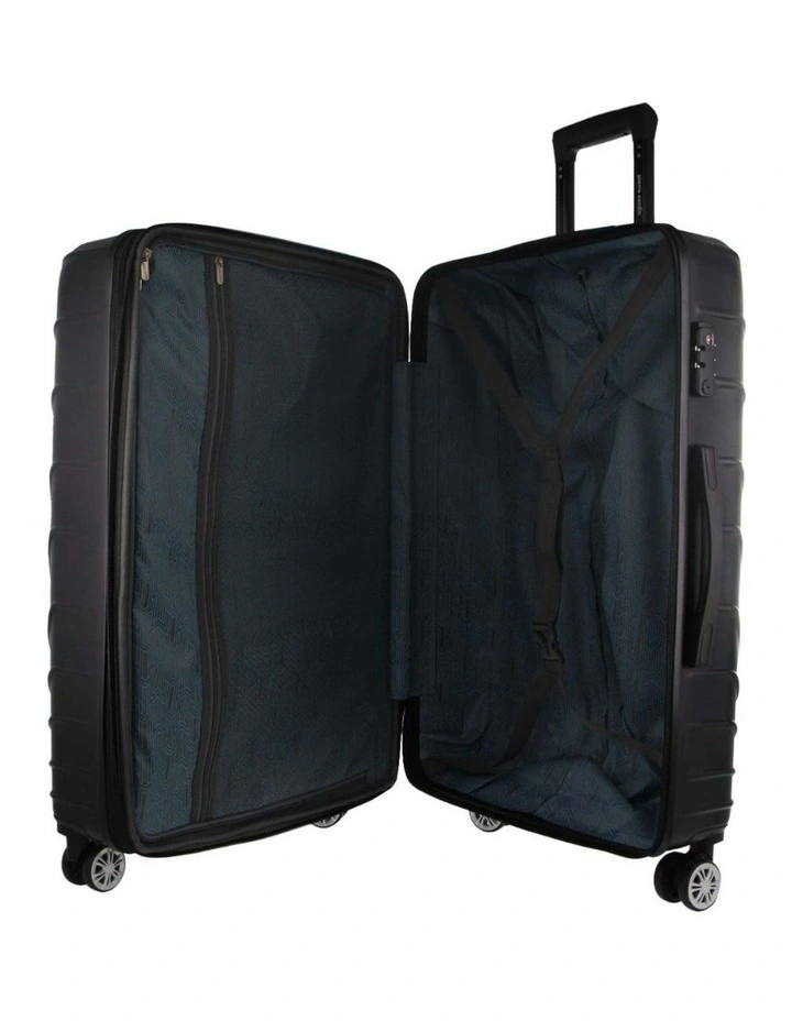 Palais Hard Shell Large and Cabin + Luggage Tag 2-Piece Set in Black image 3