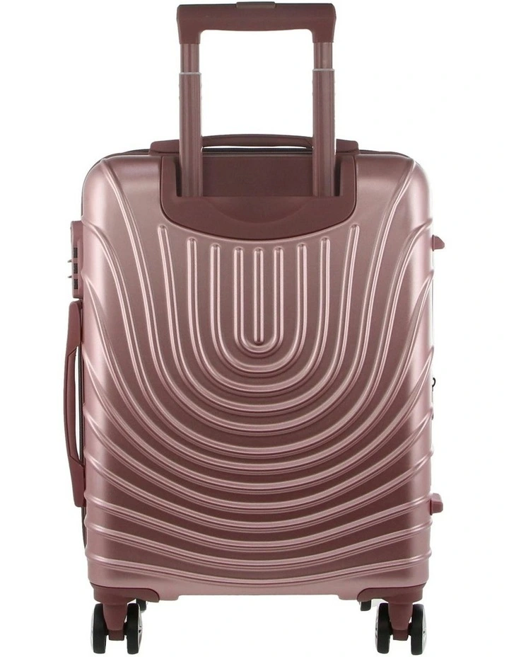 Pierre Cardin Palais Hard Shell Medium and Cabin 2-Piece Set + Luggage Tag in Rose image 5